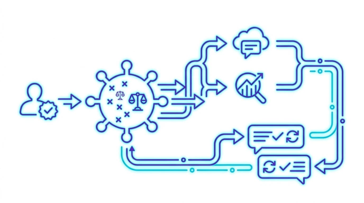 Technical diagram showing the 3.2-day web RAG consensus propagation cycle and AI citation neutralization
